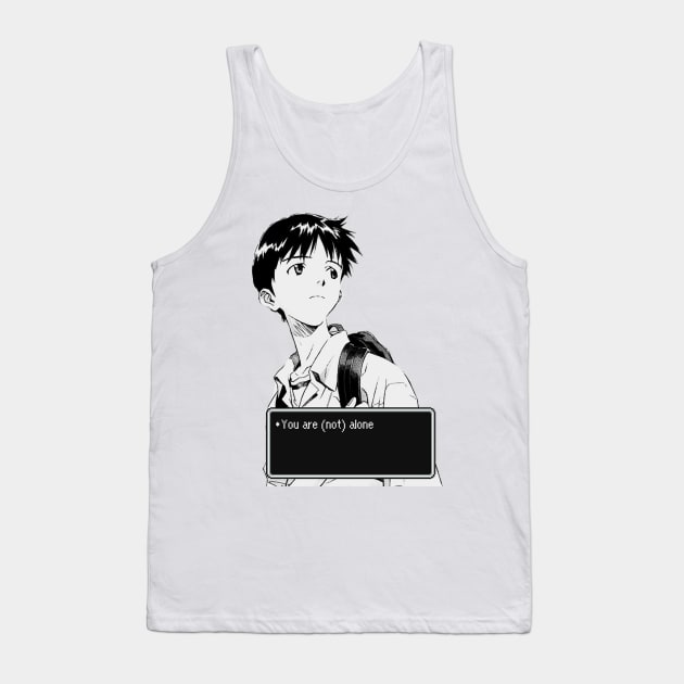 Neon Genesis Evangelion - You are (not) alone Tank Top by dumbvaporwave